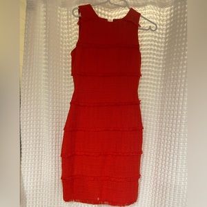 J. Crew - orange/red sheath dress